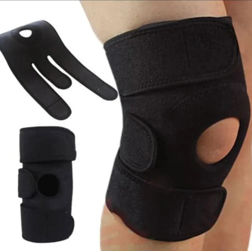 Open Patella Knee Support Brace – Adjustable Compression Sleeve for Pain Relief & Sports Injury Recovery. 2 PIECES(For 2 Knees)