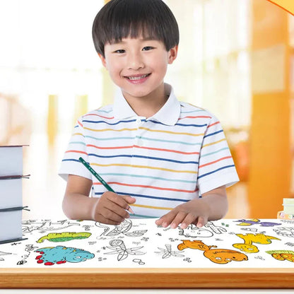 Children Coloring Sticker Roll | BIG SIZE