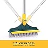 2 In 1 Floor Scrub Brush Wiper Rotating With Long Handle