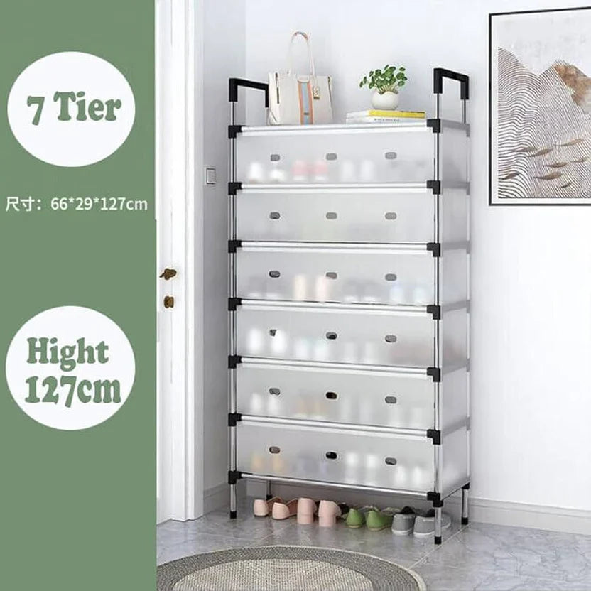 Multi layer Stainless Steel Shoes Rack – Space Saving Shoe Organizer