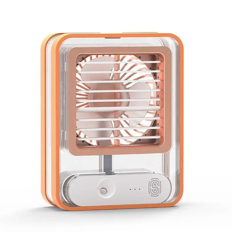 3 in 1 Rechargeable Portable Mini Air Cooler with Night Light Humidifier for Office & Home