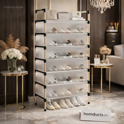 Multi layer Stainless Steel Shoes Rack – Space Saving Shoe Organizer