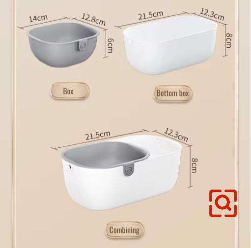 Multifunctional double thickened storage basket