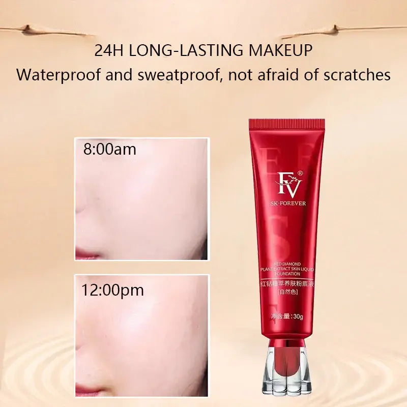 FV Liquid Foundation Oil Control Waterproof Hydrating Makeup Base Cream (Natural Shade For All)