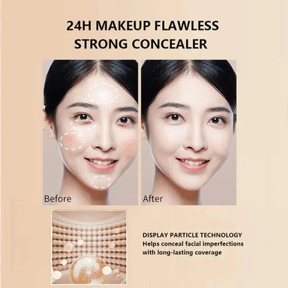 FV Liquid Foundation Oil Control Waterproof Hydrating Makeup Base Cream (Natural Shade For All)