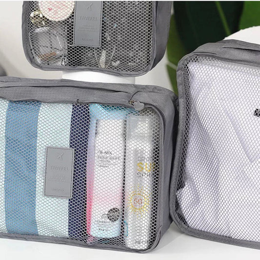 6 Pcs Travel Storage Bag, Clothes Tidy Organizer, Wardrobe Suitcase Pouch Travel Organizer, Shoe Packing Cube Bag, Secret Pouch Bag