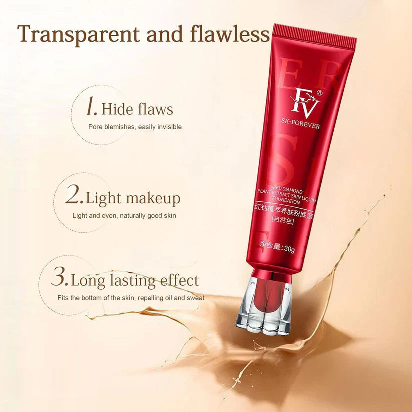 FV Liquid Foundation Oil Control Waterproof Hydrating Makeup Base Cream (Natural Shade For All)